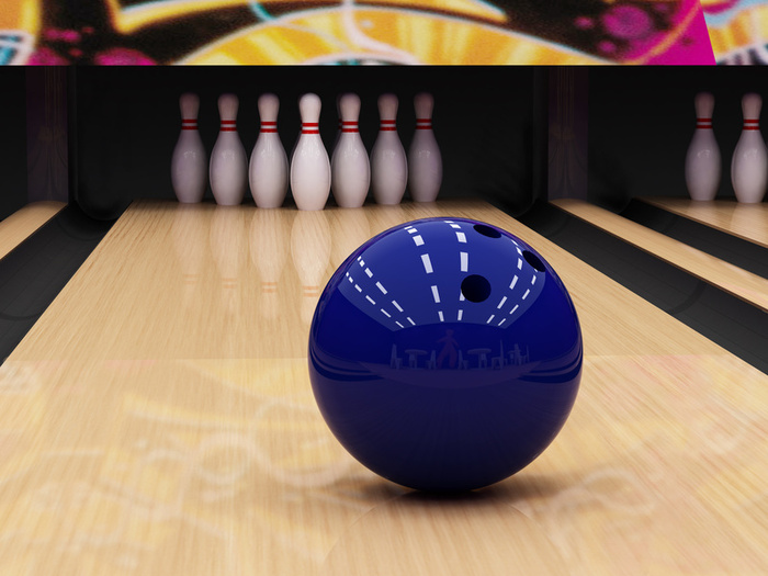 aim the bowling ball