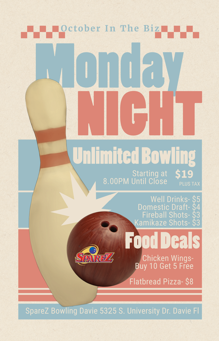 Monday Bowling Rates